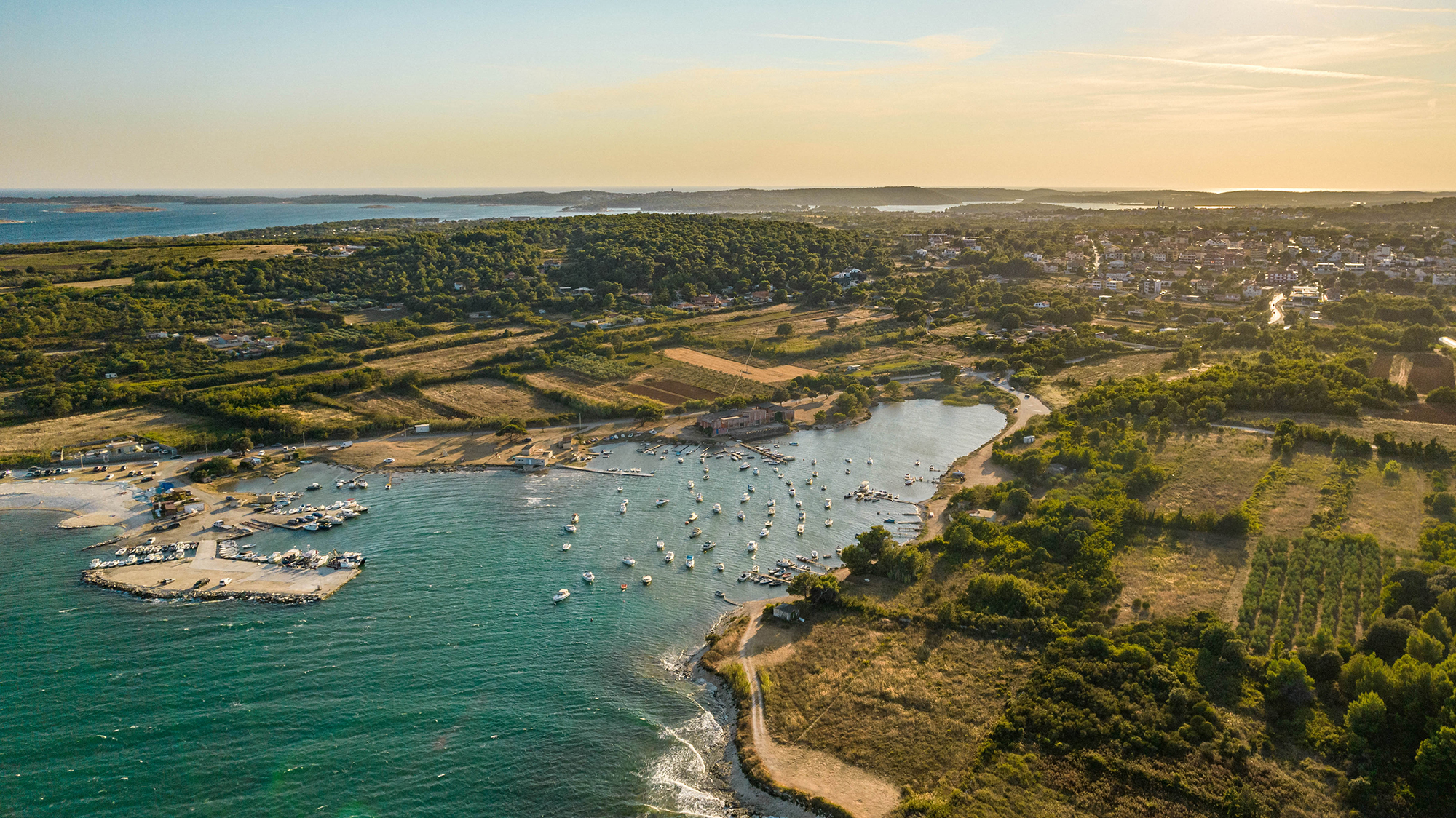 Pogled na Ližnjan iz zraka